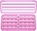Zoksi Monatliche Pille Organizer 1 Mal pro Tag, 30 Tage Pille Box Organizer, ein Monat Pille Fall für Reisen, 31 Tage täglich Medcine Behälter für Vitamine, Nahrungsergänzung & Medikamente(Purple)