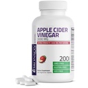 Vinaigre de cidre de pomme Bronson 3000 MG par portion Extra Strength - non-OGM, 200 comprimés végétariens