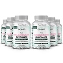 Organics Ocean Pure Magnésium Glycinate avec Zinc - Supplément de magnésium chélaté de force maximale pour les femmes et les hommes pour les crampes musculaires et le soutien du sommeil - 6 bouteilles