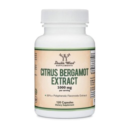 Citrus Bergamot Extract 1,000mg, Supports Healthy Cholesterol, 120 Capsules | Full-Spectrum Citrus Polyphenols, Supports Heart Health, Healthy Cholesterol + Triglyceride Levels, Third-Party Tested