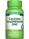 Nature's Truth Calcium Magnésium Zinc. 90 Caplets enduits.
