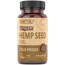 DEVA Vegan Virgin Hemp Seed Oil Capsules – Cold-Pressed, Unrefined, 90 Count