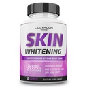 LILYMOON Pilules blanchissantes de glutathione Pilules éclaircissantes de peau - Formule de blanchiment de peau - Pilules blanchissantes de glutathione avec vitamine C - Éclaircisseur de peau - Détachant des taches foncées - Fabriqué aux États-Unis