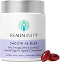 Femininity Smooth als Silk+ 30-Day Starter Kit für Vaginal Dryness (60 Softgels & Refillable Glass Jar) – Blend of Sea Buckthorn Oil, Vitamin D3 und Plant-Based Omega-3 DHA
