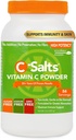 C-Salts Vitamine C supplément en poudre - 100% pur haute dose de vitamine C tamponnée poudre pour le soutien immunitaire - biologique, sans sucre, végétalien, non-OGM, stomach-friendly, original 8 oz