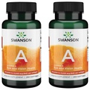 Swanson Vitamin A 10.000 IU (3.000 mcg RAE) Natürliche Nourishment für Knochen, Hautgesundheit, Vision Support & Immunsystem Funktion - Hohe Absorption Vitamin A 250 Softgels (2 Pack)