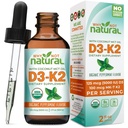 Warum nicht natürliches organisches Vitamin D3 K2 (MK-7) Flüssigkeitstropfen, 5000 IU sublingual D3 mit Kokosnuss-MCT-Öl, für starke Knochen und Zähne, Herz- und Immununterstützung