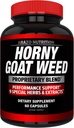 Arazo Nutrition Premium Extrait d'herbe de chèvre Horny avec racine de Maca, Ginseng, Muira Puama et L-Arginine - pour les hommes et les femmes – Supplément nutritionnel 100% à base de plantes pure