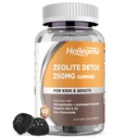 Détox zéolite pour les enfants Gummies avec charbon activé, Clinoptilolite Zeolite avec vitamine B12 & D3 pour les enfants et les adultes, supplément zéolite à croquer pour Gut & Immune Support, Blueberry Flavor, 60 Ct