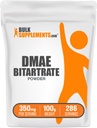BulkSupplements.com DMAE Bitartrate en poudre - Diméthylaminoéthanol Bitartrate, supplément DMAE - Sans aromatisé et sans gluten, 350mg par portion, 100g (3,5 oz) (paquet de 1)