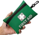 General Medi Mini First Aid Kit, 92 Pieces Small First Aid Kit - Includes Emergency Foil Blanket, Scissors for Travel, Home, Office, Vehicle, Camping, Workplace & Outdoor (Green)