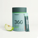 Supply6 360 Ultimate Health Powder for Women & Men | Daily Supplement with 63+Vitamins, Minerals, Probiotics, and Superfoods | Daily Greens | Gut Health supplements, Energy, Immunity(15 Servings, Green Apple)