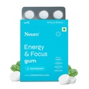 NeuroGum Energy Caffeine Gum (9 Pieces) - Sugar Free with L-theanine + Natural Caffeine + Vitamin B12 & B6 - Energy & Focus Supplement for Women & Men, Peppermint Flavor | (Pack of 1 (9 Gums), Peppermint)