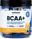 Nutricost BCAA+ Hydratation Flavor de la mangue de pêche (20 Stickpacks) - Acides aminés à chaîne ramifiée avec complexe d'hydratation - Sans gluten, sans OGM