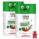 Little Joys Multivitamin Gummies (7-12 years) | 60 Days Pack | No Sugar Added | Strawberry Flavour | Supports Immunity, Bone Health & Digestion | pack of 2
