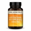 Dr Mercola Vitamine Liposomique D3 - Soutient la santé cardiaque, osseuse et immunitaire - 10 000 UI par portion - Sans OGM, sans soja et sans gluten - 90 capsules (90 portions)