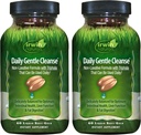 Irwin Naturals Nettoyage quotidien doux - 60 liquides Soft-Gels, pack de 2 - Formule non laxative avec Triphala