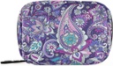 Paisley Blume Lila Pille Box 7 Tage Pille Tasche Reisen Pille Organizer Tasche mit Reißverschluss Portable Weekly Case Compact Größe für Vitamin Supplement Halter