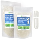 XPRS Nutra Capsules séparées Taille 000-1000 Nombre clair Grandes Capsules de gélatine vides Séparées dans des sacs - Premium Clear Vide 000 pilules pour le remplissage de supplément de bricolage