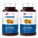 Bliss Welness Cla 2000 (Conjugated Lenoleic Acid) Lean Muscle Build Supplement (Pack Of 2), Capsule
