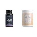 Nutrabay Pro CLA (Conjugated Linoleic Acid) | Fat Burner, Boosts Metabolism & Lean Muscle Build Su | Nutrabay Good Gut Daily Fiber - 200 gm | 33 Servings | Unflavoured | Weight Management, Manages Su