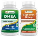 Meilleures naturelles DHEA 100mg et Glycinate de magnésium 425 mg