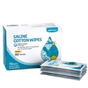 Winner Stérile Saline Wipes, 6" x 8" Large Personal Care Wipes, Gentle Saline Pads for Piercings, Multi-Purpose for Sensitive Eyes and Face, Enveloppé individuellement, 70 Compte