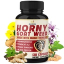 BMVINVOL Horny Goat Weed für Männer und Frauen mit Maca, Tribulus, Ginseng, Ashwagandha, Tongkat Ali - 120 Kapseln für 4 Monate Versorgung