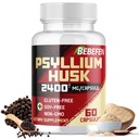 BEBEFEN Psyllium Husk Kapseln 2400mg mit schwarzem Pfeffer - 2 Monate Versorgung - Tägliche lösliche Faser für Gutgesundheit - Non-GMO und Glutenfreie Formel