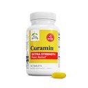 Terry naturellement Curamin Extra Strength - Supplément Curcumin & Boswellia pour un support de circulation sain - Supplément curcuma pour soutenir les articulations, la santé musculaire et la production d'endorphine - 60 comprimés