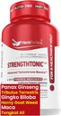 Herbtonics Testosteron Support Supplement für Männer - Korean Panax Ginseng & Tribulus Terrestris - Unterstützt gesunde Energie, Stärke & Stamina - 60 Vegan Kapseln