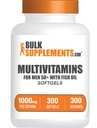 BulkSupplements.com Multivitamin für Herren 50 Plus Softgels - Men's Daily Vitamins, Multimineral Supplement - Komplettes Multivitamin mit Fischöl - 1 Softgel pro Servierung, 300 Count (Pack von 1)