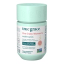 True Grace One Daily Femmes Multivitamine Fermented Minerals, Organic Adaptogens & Champignons Balance du corps entier, Immune, Énergie, Beauté Support - Non-OGM, Sans gluten, Sans soja - 30 comprimés végétaliens