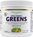 Paradise Herbs, ORAC Energy Greens Powder, Antioxidante Leistung von 24 Portionen von Obst und Gemüse in 1 Scoop, 15 Portionen