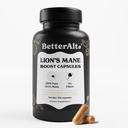 Besser Alt Lions Mane Mushroom Capsules, 2 Monate Versorgung | 100% Frucht Körper Lions Mane Supplement | 30% Polysaccharide | 15:1 Lions Mane Extract 1000mg| 120 Count