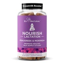 Supplément d'allaitement nourish - Soutien postpartum pour un flux et une production sains de lait - Capsules de fénugreek pour les femmes avec chardon de lait, graines de fenouil et moringa biologique, 60 capsules molles végétaliennes