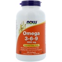 NOW Foods 2 Pack Omega 3-6-9, 1000 mg, 250 Softgels