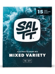 SALTT Elektrolyte Pulver-Packets, Alle Dinge gemischte Vielfalt-Pack (15 Packungen) - Magnesium, Kalium, Natrium, Trace Minerals - Vegan & Glutenfrei - Travel Essentials - Made in USA