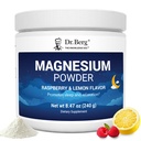 Dr Berg Magnésium Glycinat poudre pour le sommeil, la relaxation et le soulagement du stress - comprend maintenant Vitamine D3 & Zinc - Delicious framboise et citron flavor (50 portions) Magnésium poudre - Magnésium boisson poudre