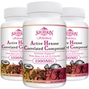 1500mg Supplément lié à l'hexase actif liposomique, 360 gels doux bêta-glucanes avec extrait de champignons naturels, système immunitaire, fonction hépatique, maintenir l'activité de la cellule T-Cell & Killer