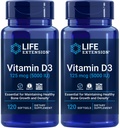 Lebensverlängerung Vitamin D3 5000 IU, 120 Softgels (Pack von 2)