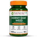 Pure Nutrition Horny Goat Weed with Maca Root Extract 1000mg | Horny Goat Weed for Men Capsule Supports Energy, Stamina, Bone & Hormonal Health – 60 Veg Capsules