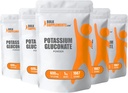 BulkSupplements.com Kalium Gluconate Powder - Kaliumergänzung, Mineralergänzung - Glutenfrei, 600mg pro Servierung, 5kg (11 lbs) (Pack mit 5)