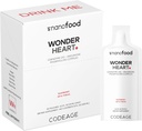 Codeage Wonder Heart Liquid CoQ10 Liposomal Ubiquinone Supplément, Coenzyme Q10 Vitamines cardiaques, Non-OGM Tournesol Phosphatidylcholine Mélange végétalien, Aromatisé aux framboises Softgel, Paquet de 30 Pouches
