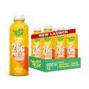 Yogabar 26g Protein Shake - Mango Rizz | Goodness of Protein & Premium Mango | 26g Protein Milkshake with No Added Sugar | Ideal for Early Mornings, Pre & Post Workouts Energy Drink | 3000ml (12 Bottles, 250ml each)