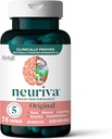 NEURIVA Original Brain Supplement für Speicher, Fokus & Konzentration + Lernen & Genauigkeit mit klinisch getesteten Nootropics Phosphatidylserine und Neurofactor, Koffeinfrei, 75ct Capsules