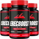 (3 Pack) Erecboost Capsules, Toutes les formules avancées naturelles, 180 Capsules