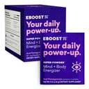 EBOOST Super Energy Powder Drink Mix, Supplément d'électrolyte non-OGM chargé de vitamines (Pomégranat d'Acai), 0.2 Ounce (paquet de 20)