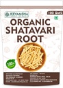 Jeevamsha Shatavari Root 100g | Organic Satavari Whole Root | Pure Natural Asparagus Racemosus | Ayurvedic Herb No Additives