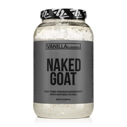 Poudre de protéines de viande de chèvre NAKED - Pâture Poudre de protéines de viande de chèvre de chèvre de petite taille - seulement 3 ingrédients - sans OGM, sans soja - tous naturels - 23 grammes de protéines - 25 portions